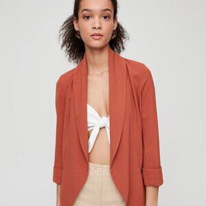 Aritzia Wilfred Chevalier Jacket Blazer Open Front Size 2